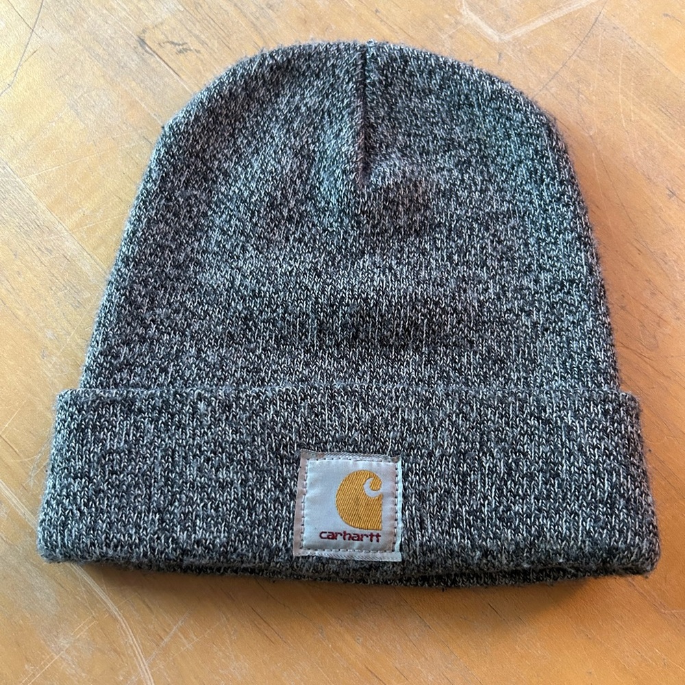 Carhartt beanie hat grey black